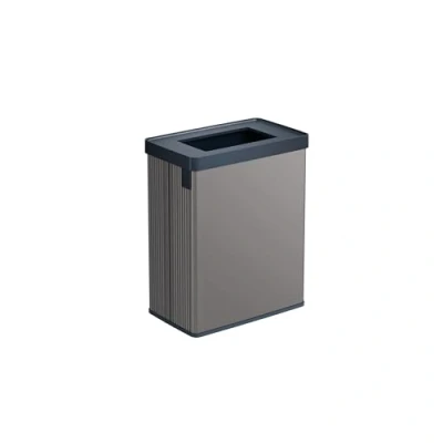 Imagen de CURVER Verto Cubo de reciclaje 54 L, 43,5x 26,5x 54,7cm, compartimentos duales, tapa reciclaje, fácil clasificación, diseño elegante, color gris perla