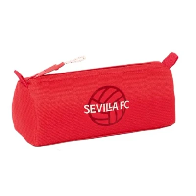 Imagen de Safta Sevilla FC Portatodo con Cremallera y Compartimiento, Estuche Infantil, Niño, Ideal para Niños en Edad Escolar, Cómodo Versátil, Calidad Resistencia, 21x7x8 cm, Color Rojo