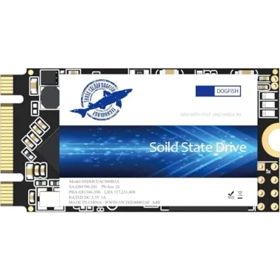 Imagen de Dogfish SSD M.2 2242 250GB Ngff Unidad de Estado Sólido Incorporada Altura Alta Velocidad Disco Duro Alto Rendimiento para computadora portátil Escritorio (250GB, 2242)