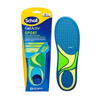 Imagen de Scholl GelActiv Plantillas Deportivas para Mujer, de Deporte Mujeres Todo el Día Cómodas Correr Pies Frescos y Frescos, Súper Absorción impactos Suspensión