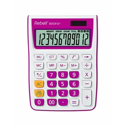 Imagen de Rebell SDC912 elegante calculadora de escritorio Rosa