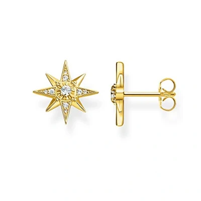 Imagen de THOMAS SABO Pendientes Estrella Plata Chapada en Oro H2081 414 14, Amarillo