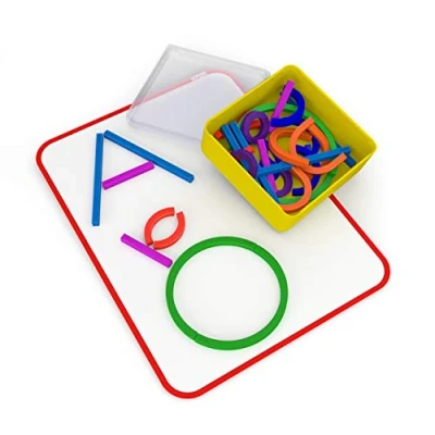 Imagen de Osmo Little Genius Sticks &amp; Rings 2 Juegos educativos Edades de 3 a 5 años Imaginación, formación Letras y Creatividad para iPad o Tablet Fire Juguete Stem (Requiere Base