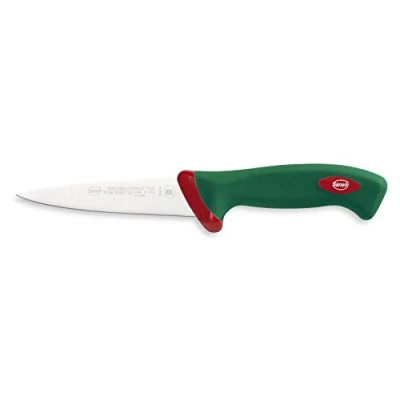 Imagen de Sanelli Línea Premana Professional,Cuchillo Degollar Cm.14,Acero Inoxidable,Verde y Rojo,
