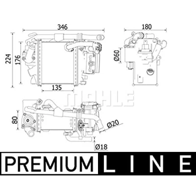 Imagen de MAHLE ORIGINAL CI 540 000P Intercooler