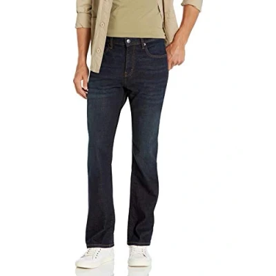 Imagen de Amazon Essentials Vaqueros Acampanados de Corte Recto Hombre, Índigo Oscuro Teñido Anudado, 33W / 30L