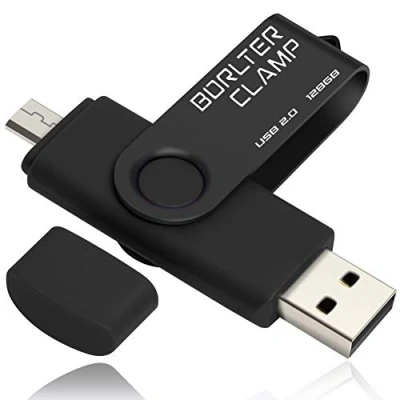 Imagen de 128GB Memoria USB de Puerto Micro USB, Unidad Flash Doble Puerto, OTG Memory Stick Pendrive para Smartphones, Tabletas y Computadoras (Negro)