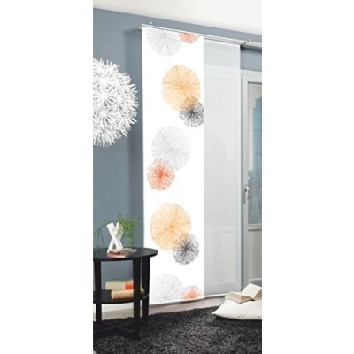 Imagen de Home Fashion 87999 Rawlins Panel japonés (con rieles y sujeciones, 245 x 60 cm), diseño con impresión Digital