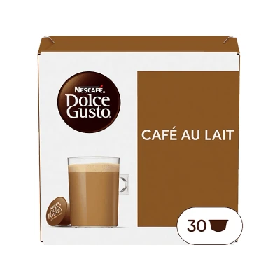 Imagen de Cápsulas monodosis Nescafé Dolce Gusto Magnum Café Leche, Robusta, 30 Unidades