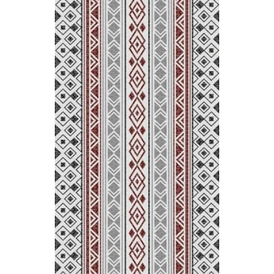 Imagen de d c fix alfombra vinilica suelo Patrón de etno interior y exterior antideslizante lavable decorativo alfombrilla vinilo para cocina baño salón pasillo terraza jardín 60 cm x 1,2 m