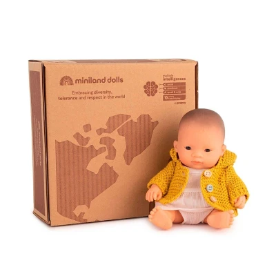 Imagen de Muñeca Bebé Asiática 21cm con Conjunto Sea