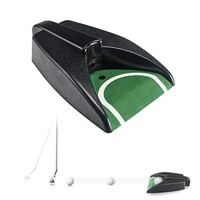 Imagen de Alfombra Golf, Entrenador de Putting Interior Práctica Golf Portátil Putter, Mini Putter Alfombras Práctica, Juego y Regalo para el Hogar