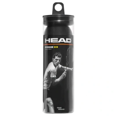 Imagen de HEAD Prime Squash Balls, 3 Bolas, Color Negro