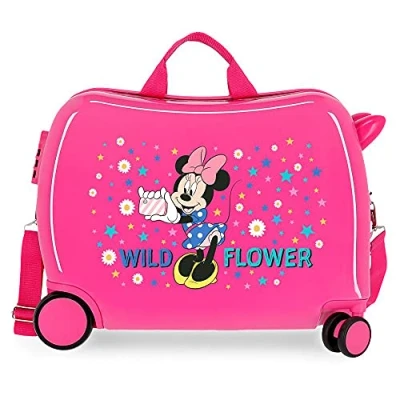 Imagen de Disney Minnie Wild Flower Maleta Infantil Rosa 50x38x20 cms Rígida ABS Cierre de combinación lateral 38 1,8 kgs 4 Ruedas Equipaje Mano