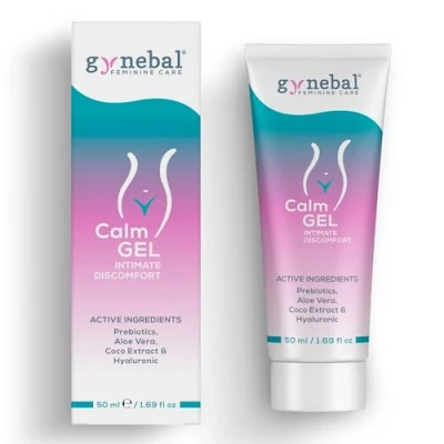 Imagen de 50 ml GYNEBAL CALM Gel intimo Mujer Hidratante Vaginal Externo Prebiotico y Probiotico Protector que hidrata suaviza la zona intima femenina Uso
