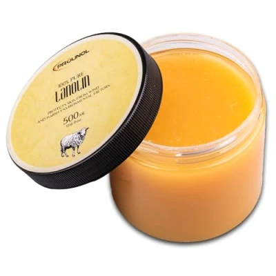 Imagen de PROUNOL Lanolina Pura (Lanolin Anhidra) 500ml 100% Natural Crema para pieles muy secas, ásperas o agrietadas