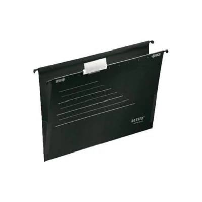 Imagen de Esselte Leitz Alpha Active Set de carpetas colgantes, tamaño A4, color negro, paquete 5
