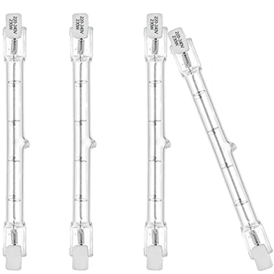 Imagen de EKSAVE Bombilla linear R7s 230W, J118, 118mm, Foco halógeno lineal 3100lm, 2700K luz blanca cálida, regulable, 4 unidades