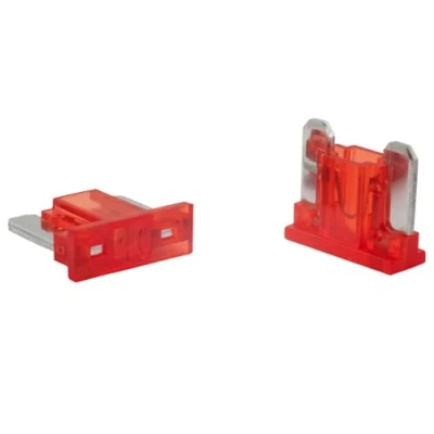 Imagen de SeKi Paquete de 5 fusibles cuchilla perfil bajo Mini LP 10A rojo; fusible coche 58V/DC barco remolque camión caravana