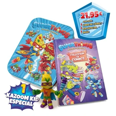 Imagen de Libro Coleccionista Cómics Superthings KK y GK Series versión LATA, en español