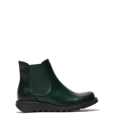 Imagen de Fly London Salv, Botas Chelsea para Mujer, Petrol Elastic, 36.5 EU