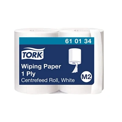 Imagen de Tork 610134 papel de secado Advanced/Paños compatibles con el sistema M2 / 2 x bobinas 1 capa/Blanco