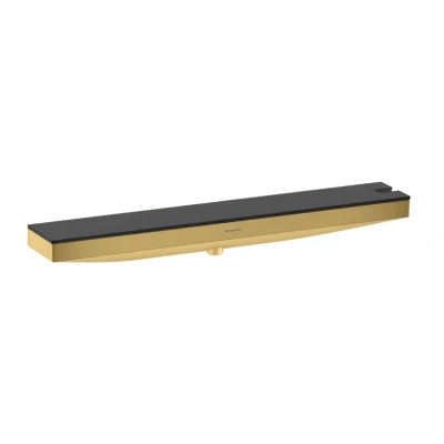 Imagen de hansgrohe Rainfinity, toma de agua con soporte ducha y repisa ducha, pared a la derecha estantería 50cm, color oro pulido