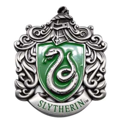 Imagen de Imán de metal para nevera con licencia Harry Potter Slytherin esmaltado en 3D también casilleros y cualquier jarabe