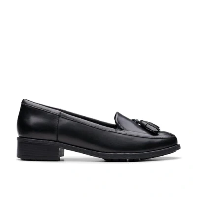 Imagen de Clarks 261787034, Mocasín Mujer, Black Leather, 37.5 EU