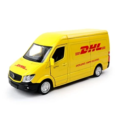 Imagen de Turbo Challenge Camión DHL City 850318 1/36 Coche Retro Fricción Amarillo Metal Juguete para Niños Vehículo Regalo A Partir de 3 años