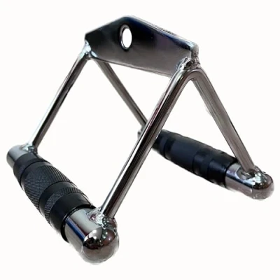 Imagen de BSFIT® Agarres para Gym, Barra poleas Gimnasio, Accesorios maquinas de gimnasios (Doble ASA Remo)
