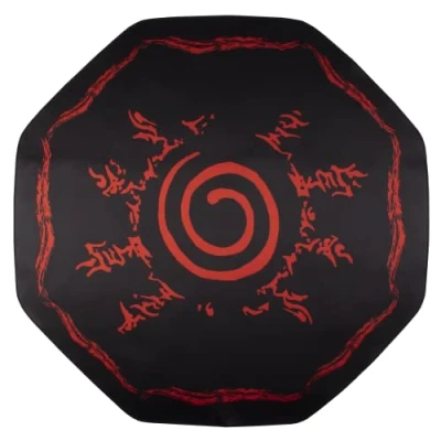 Imagen de Konix Naruto Shippuden Alfombrilla gaming de 98 x cm para silla oficina Revestimiento antideslizante Diseño Sello Hakke