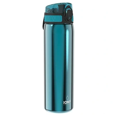 Imagen de Ion8 Sin Fugas Botella Agua Acero Inoxidable, 600ml, Aqua
