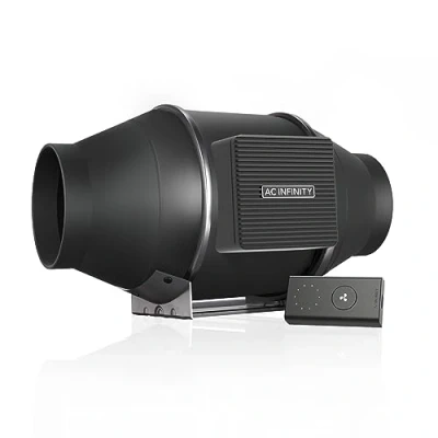 Imagen de AC Infinity CLOUDLINE S4 Ventilador silencioso con controlador de velocidad ventilación para refuerzo refrigeración y tienda cultivo hidropónico (10,2 cm)