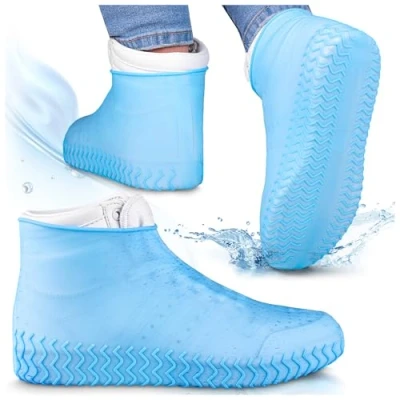 Imagen de SULPO Cubre zapatos impermeable lluvia Protección Cubrezapatos fundas reutilizable bicicleta waterproof shoe cover silicone