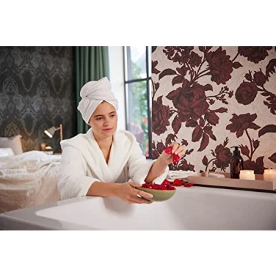 Imagen de Livingwalls My Home Spa 387004 Papel pintado para pared, diseño de flores, color rojo y rosa