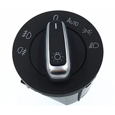 Imagen de HZTWFC Chrome Headlight Switch Auto OEM # 5ND 941 431 B 5ND941431B Para VW Jetta Golf MK5 MK6 Passat B6 3C Tiguan Rabbit