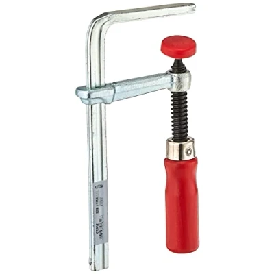 Imagen de BESSEY GTR12 Abrazadera de mesa acero con capacidad 4 11/16 x 2 5/16 cm profundidad cuello y 180 kg fuerza sujeción, color rojo plateado