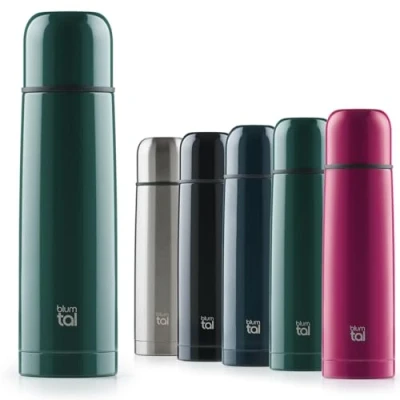 Imagen de Blumtal Termo Café de Viaje sin BPA, Vaso Térmico, Taza acero inoxidable con aislamiento doble pared, Verde Oscuro, 700ml