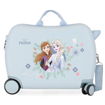 Imagen de Disney Frozen Own your destiny Maleta Infantil Azul 50x39x20 cms Rígida ABS Cierre de combinación lateral 38L 1,8 kgs 4 Ruedas Equipaje Mano