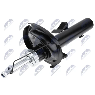 Imagen de NTY A FR 024 amortiguador Eje delantero, derecha Presión de gas Bitubular Columna Espiga arriba, Abrazadera abajo FORD: Focus 2