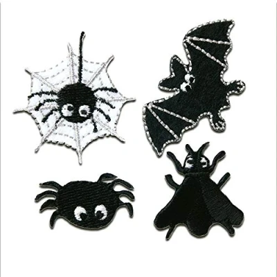 Imagen de Set Halloween Parches Termoadhesivos Bordados Aplique Para Ropa