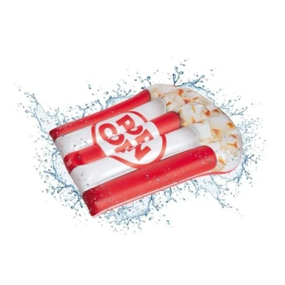 Imagen de Mondo Toys Colchoneta Jumbo Hinchable para Playa O Piscina Pop Corn, Multicolor (MD 16747)
