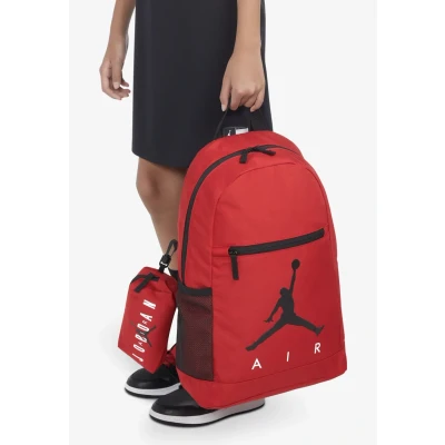 Imagen de Jordan AIR School Backpack WITH Pencil CASE Unisex SET Estuche escolar para niños, Talla: One Size, Gym red