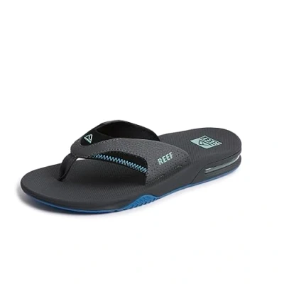 Imagen de Reef Fanning Sandalias de dedo, Hombre, Talla: 47, Grey/light blue Soft synthetic