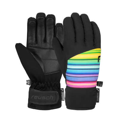 Imagen de Reusch Beatrix R TEX XT Niños Guantes De Esquí (Talla: 5, Negro,multicolor)
