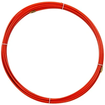 Imagen de Anguila Guía Pasacables Terminales Intercambiables Cordón de Acero + Propileno Color Naranja Diámetro 4mm 10 metros