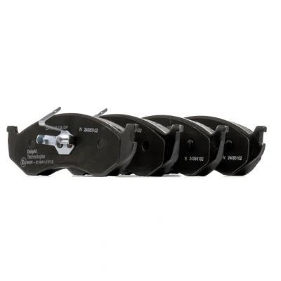 Imagen de DELPHI LP1615 Juego de pastillas freno no preparado para indicador desgaste Chapa antichirridos sin accesorios JEEP: Cherokee II, WRANGLER 2