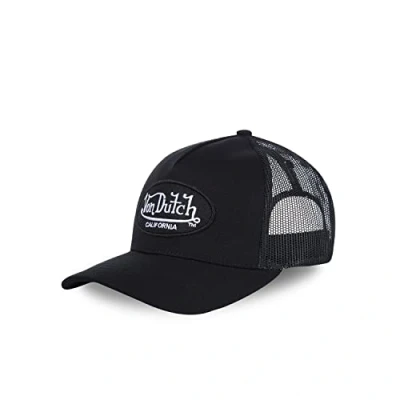 Imagen de VON Dutch Unisex OVAL Motiv Trucker Gorra, Talla: One Size, Black/white