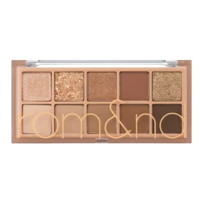 Imagen de rom&amp;nd Better Than Palette Paleta de maquillaje ojos, 102 g (02 Mahogany Garden), sombra ojos mate y brillante, purpurina varios 10 tonos, larga duración, alta pigmentación